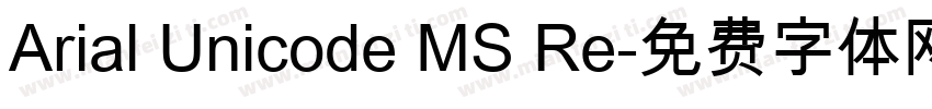 Arial Unicode MS Re字体转换